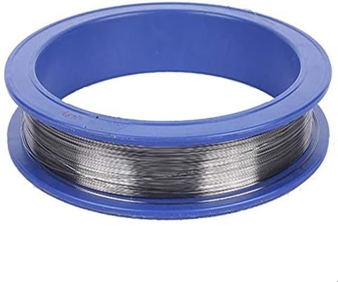 Drut wolframowy wysokotemperaturowy 0,1 mm, długość 1000 m, łatwy w obróbce, dla przemysłu elektrotechnicznego/maszynowego