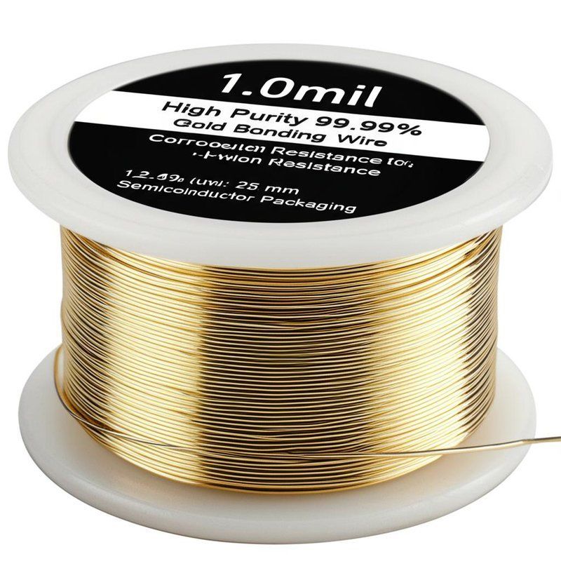 10,0 mil Wysokiej czystości 99,99% Włókna wiązające z złotem o odporności na korozję do opakowań półprzewodnikowych