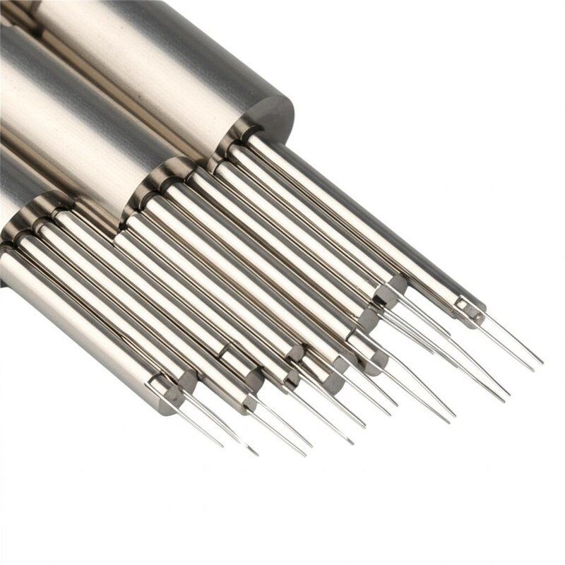 Zastosowane rozmiary Złote proby wiosenne z prądem nominalnym 0,50 ampera i maksymalnym oporem kontaktowym 50 mΩ